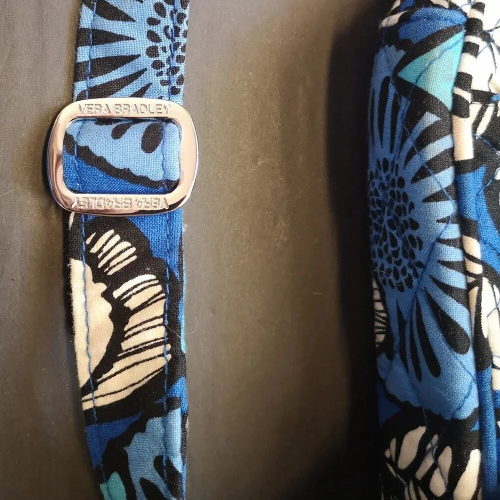 Vera Bradley Crosstown Adjustable Strap Crossbody/Shoulder Bag Blue Bayou Print - Picture 5 of 12